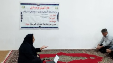 آموزش پرورش زنبور عسل به روستاییان گلان مهران با هدف توسعه اشتغال و افزایش بهرهوری کشاورزی